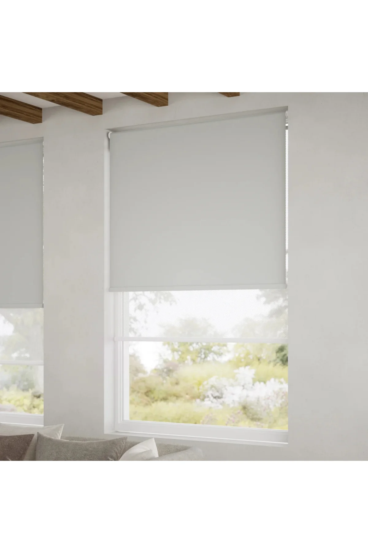 Screen Çiftli Sistem Stor Perde (Screen+Blackout Stor) Alüminyum 