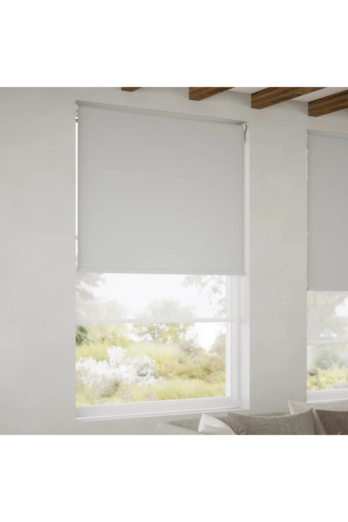 Screen Çiftli Sistem Stor Perde (Screen+Blackout Stor) Alüminyum 