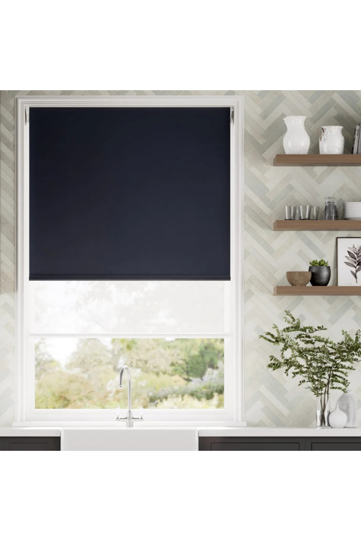 Screen Çiftli Sistem Store Perde (Screen+Blackout Stor)Alüminyum 