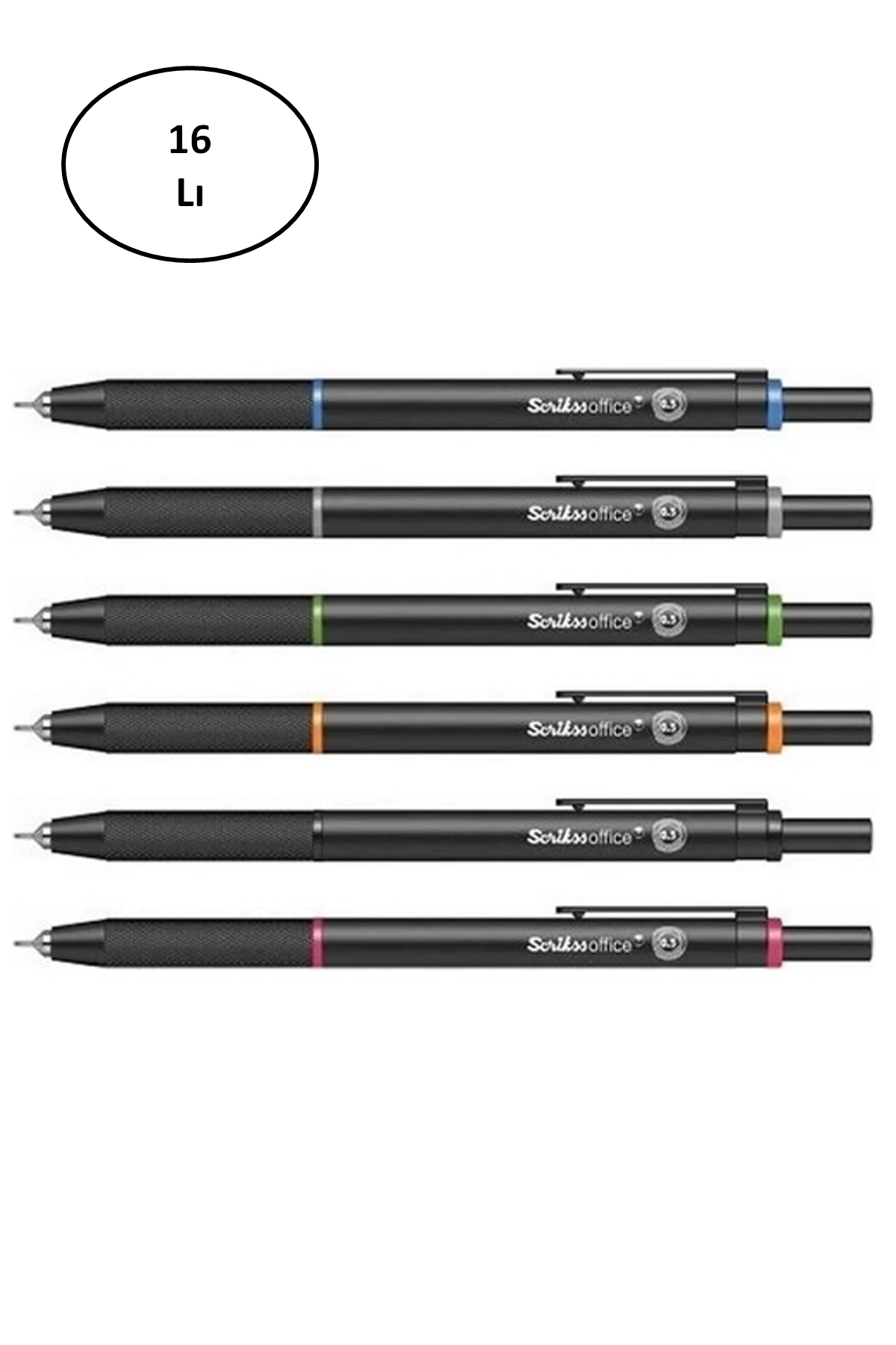 Just Cheap Store Scrikss Versatil Kalem Twist 0.7 Mm 16 Li Ambalaj