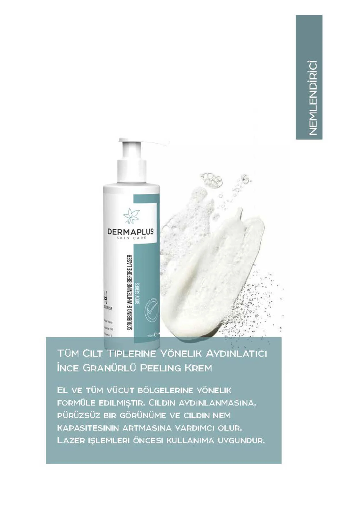 Scrubing & Whitening Before Laser İnce Granüllü Vücut Peelingi 200 mL