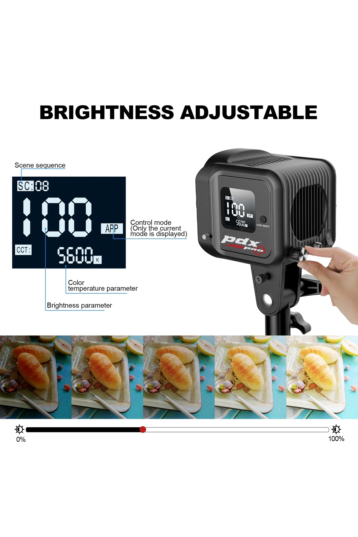 Sd80d Profesyonel Led Işık, 3 Metre Ayaklı Kit