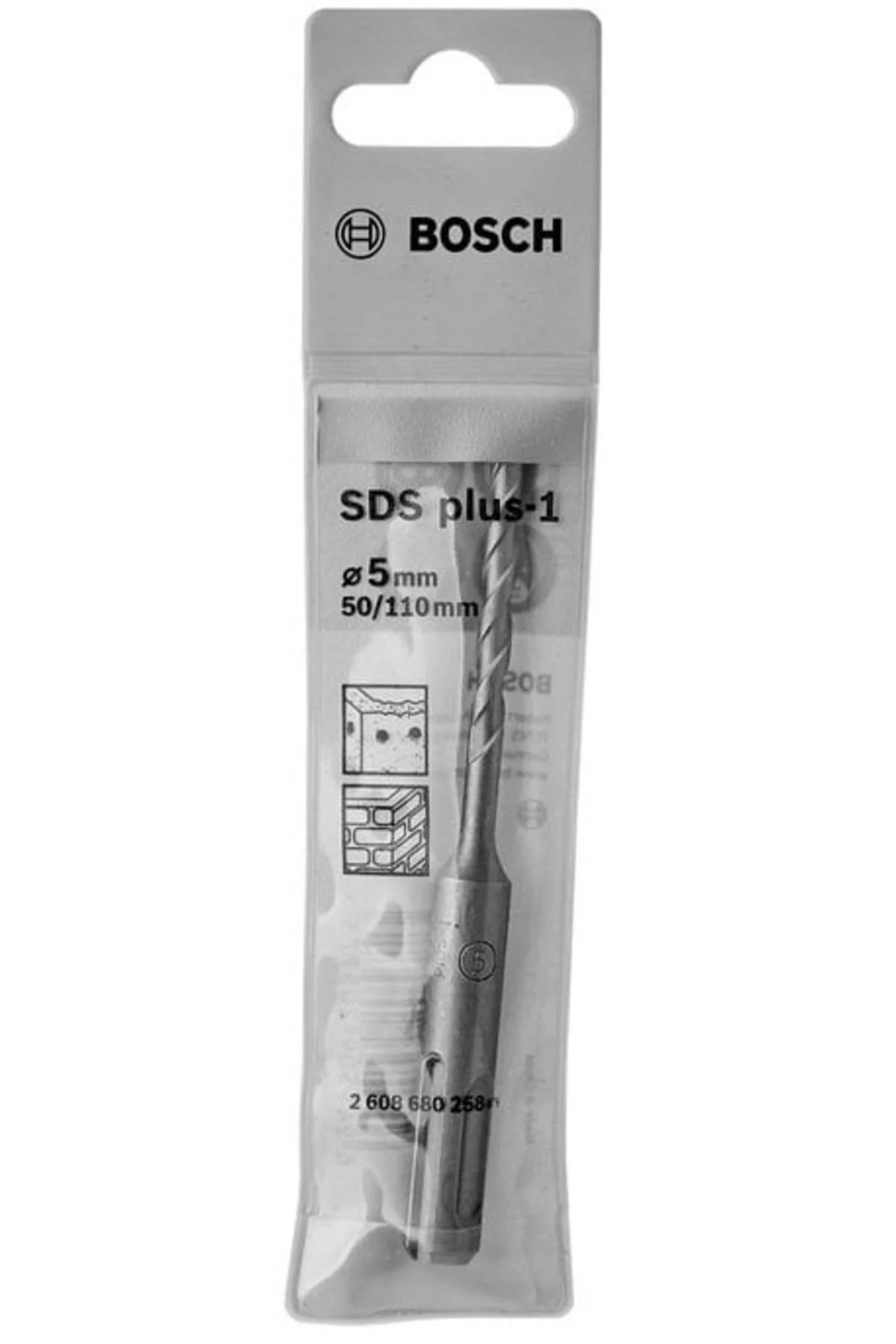 SDS-Plus-1 Matkap Uç 5x50x110mm Taş Beton