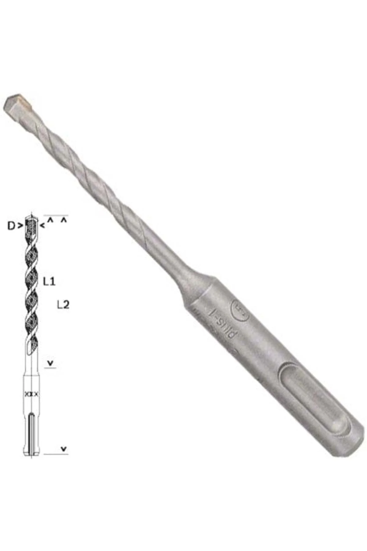 SDS-Plus-1 Matkap Uç 5x50x110mm Taş Beton