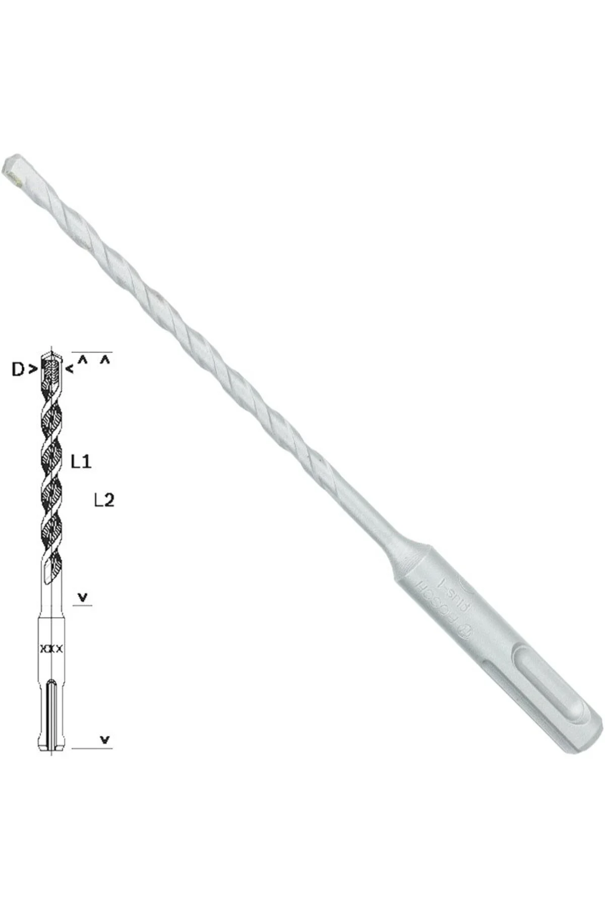 SDS-Plus-1 Matkap Uç 5x100x160mm Taş Beton