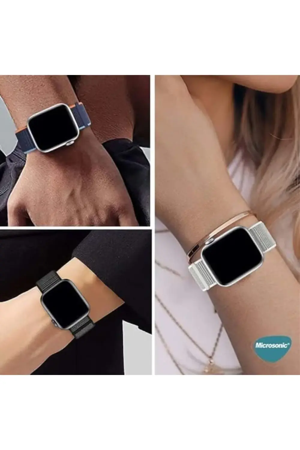 SE 3 44mm Hasırlı için Kordon Woven Siyah 395519