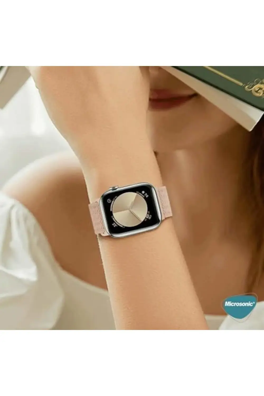 SE 3 44mm için Kordon, (Medium Size, 147mm) Knitted Fabric Loop B