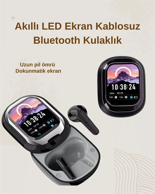 Se One Bluetooth Kulaklık - Akıllı Ekranlı Kablosuz Kulaklık (Oyun Modu ile)