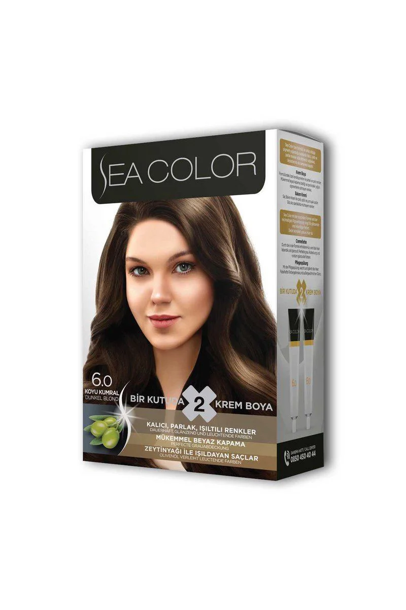Sea Color Koyu Kumral 6.0 Saç Boyası Seti - Kalıcı Krem Saç Boyası Fiyatı, Yorumları ve Özellikleri
