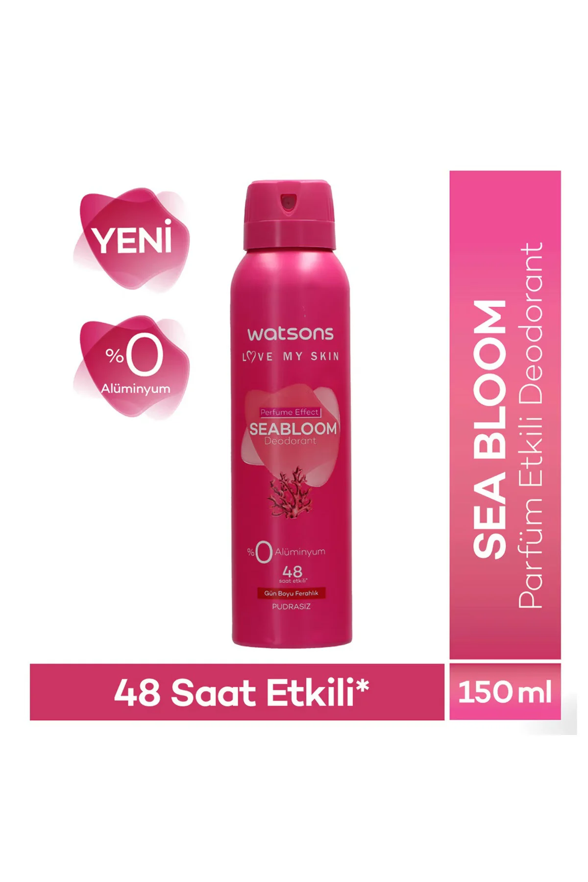 Seabloom Deodorant Sprey Kadın Pudrasız 5x150ml