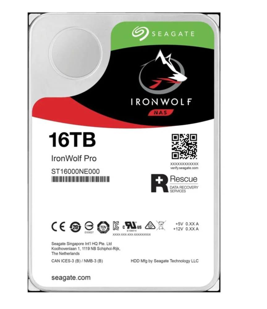 Seagate 16TB IronWolf ST16000NE000 SATA 3.0 7200 RPM 3.5" Nas Har