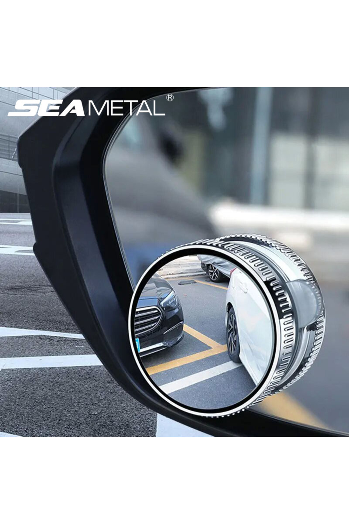 SEAMETAL 2 Adet Araba Dikiz Aynası 6CM Geniş Açı Dikiz Kör Nokta 