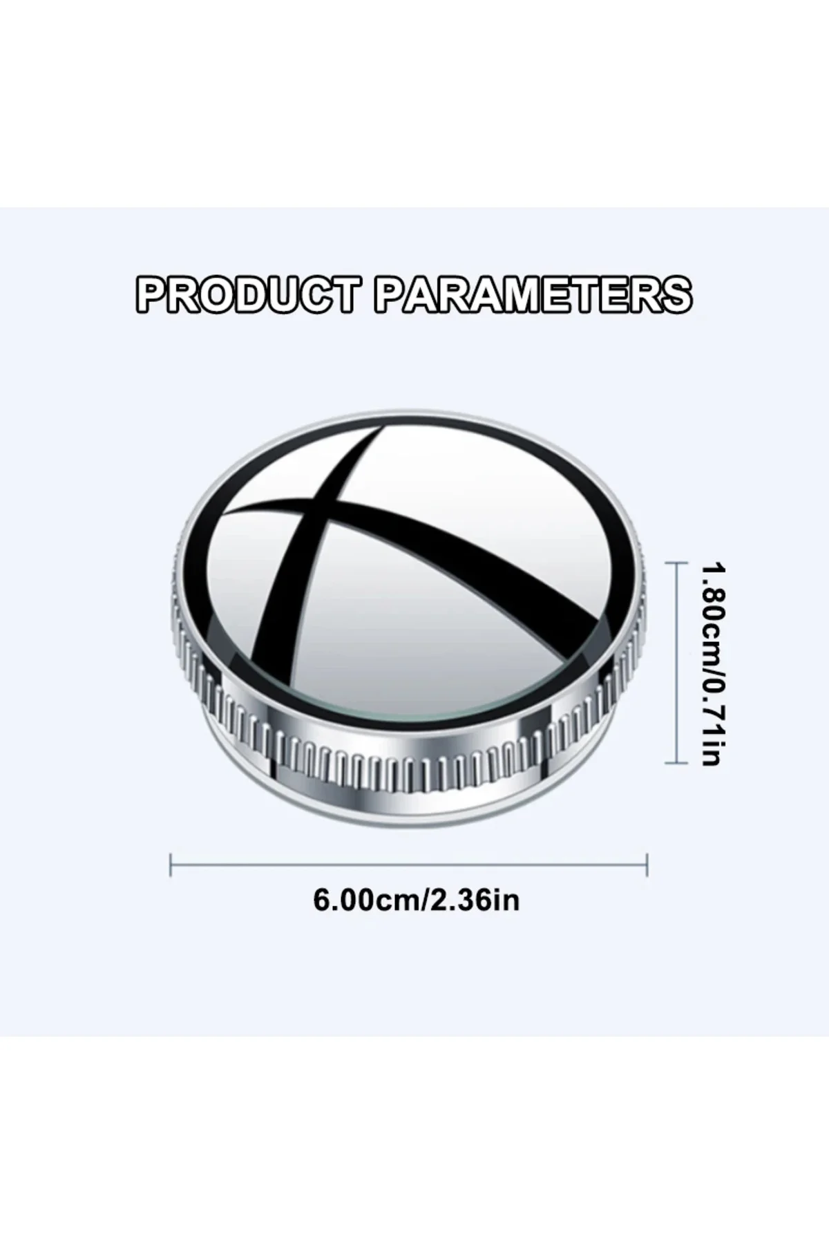 SEAMETAL 2 Adet Araba Dikiz Aynası 6CM Geniş Açı Dikiz Kör Nokta Aynası Vakumlu HD Konve... SEAMETAL 2 Adet Araba Dikiz Aynası 6CM Geniş Açı Dikiz Kör Nokta Aynası Vakumlu HD Konve... - Görsel 5