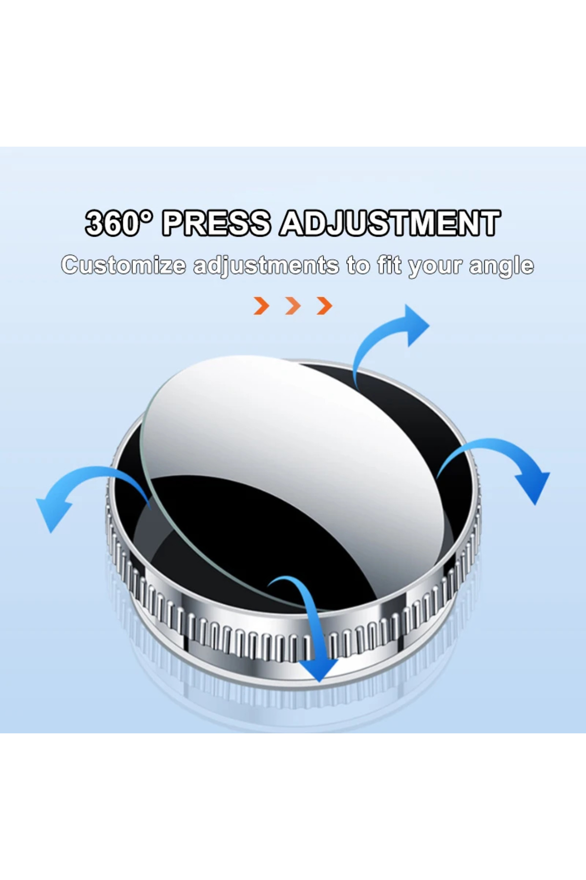 SEAMETAL 2 Adet Araba Dikiz Aynası 6CM Geniş Açı Dikiz Kör Nokta 