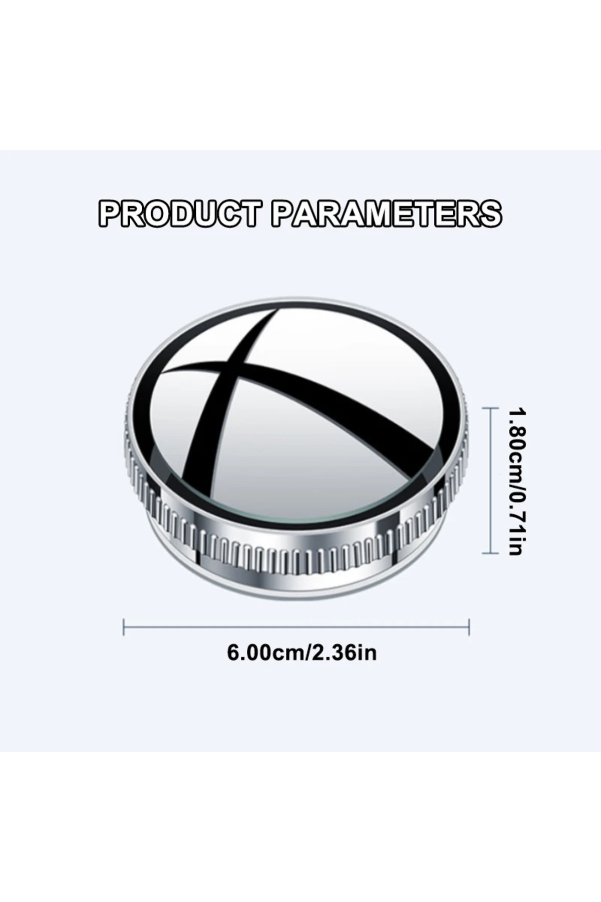 SEAMETAL 2 Adet Araba Dikiz Aynası 6CM Geniş Açı Dikiz Kör Nokta 