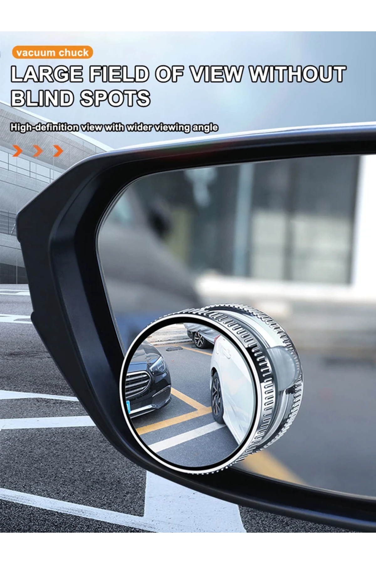 SEAMETAL 2 Adet Araba Dikiz Aynası 6CM Geniş Açı Dikiz Kör Nokta 