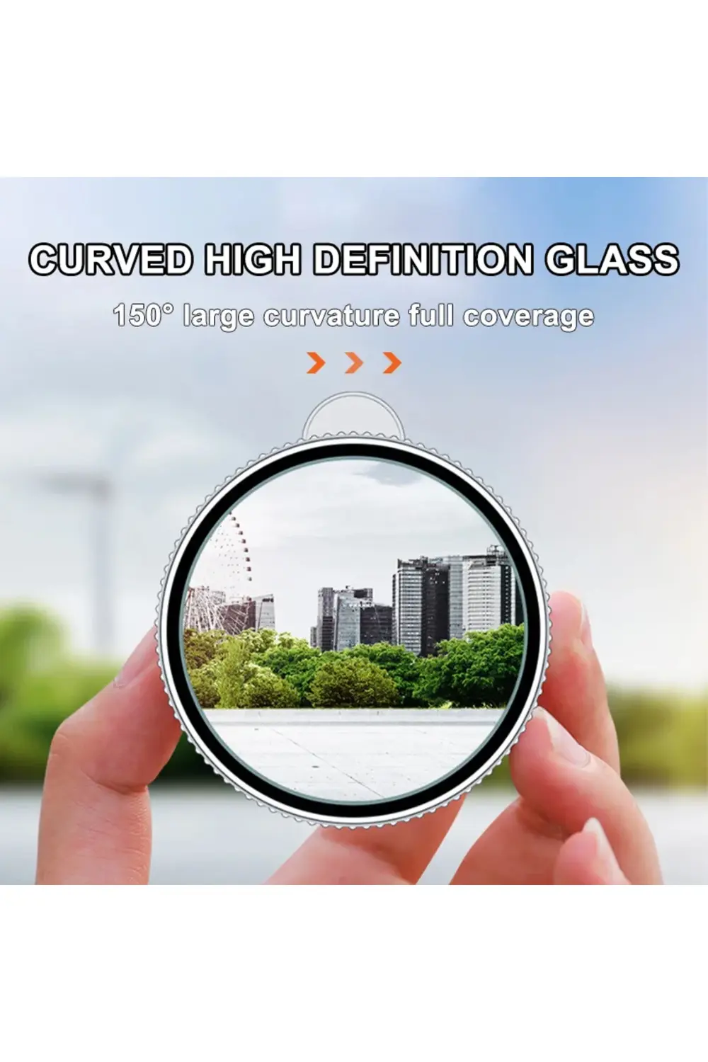 SEAMETAL 2 Adet Araba Dikiz Aynası 6CM Geniş Açı Dikiz Kör Nokta