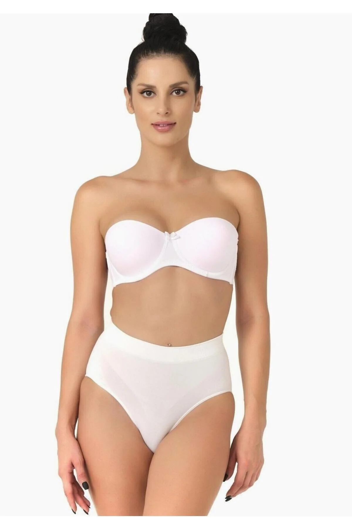 Seamless Düşük Bel Ince Slip Korse Külot Beyaz Yeni Sezon