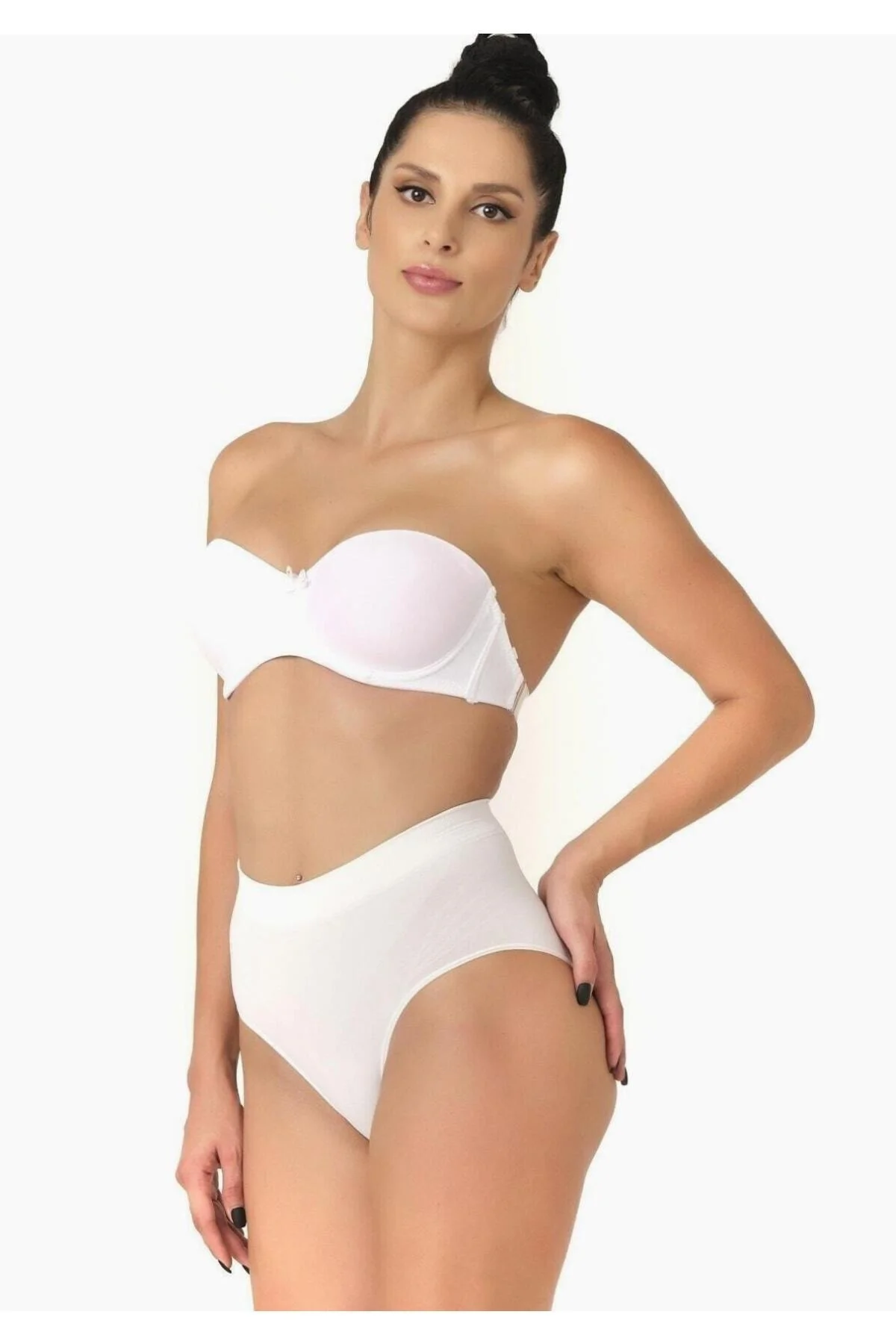 Seamless Düşük Bel Ince Slip Korse Külot Beyaz Yeni Sezon