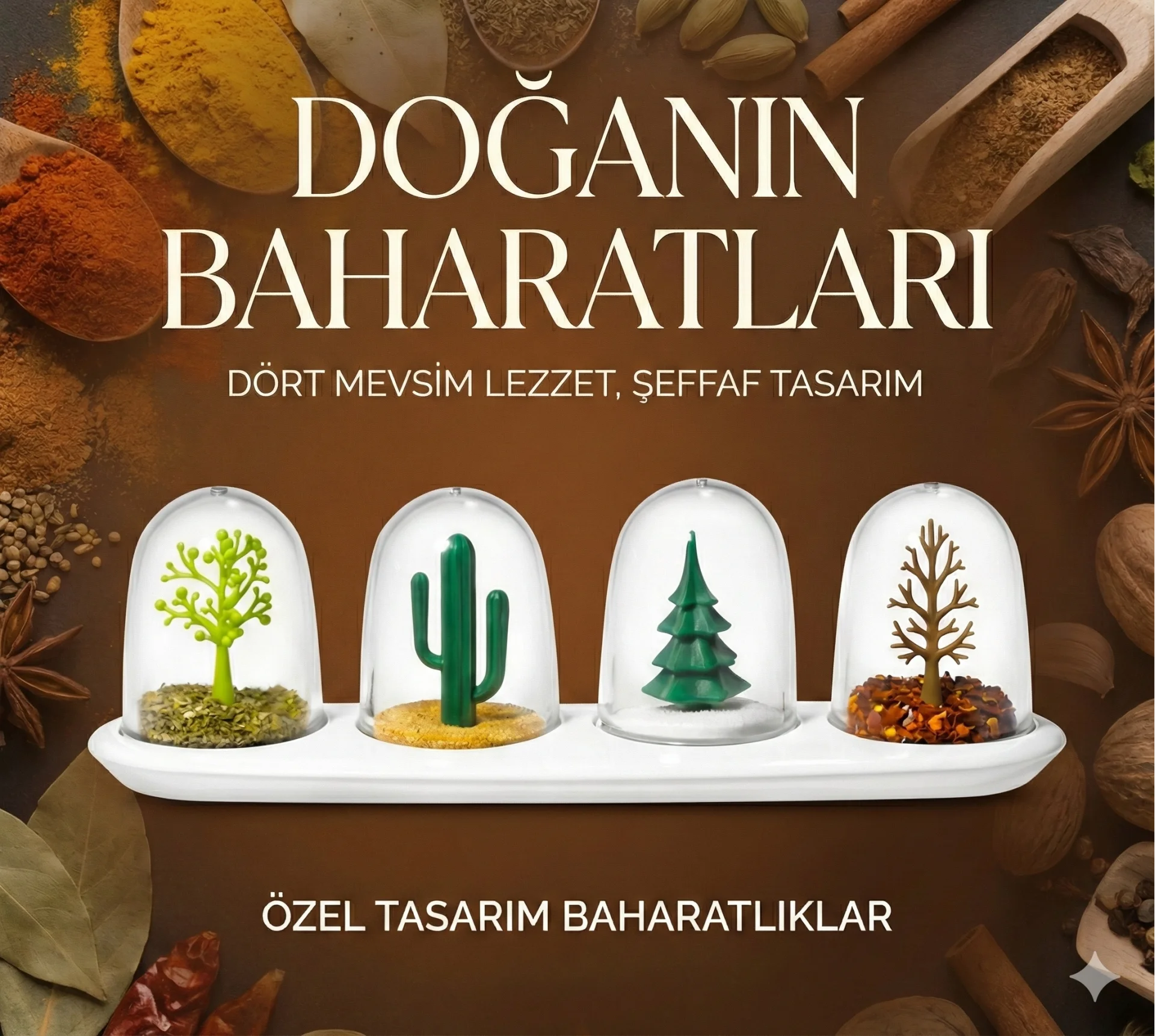 Seasoning Shakers Dört Mevsim Baharatlık Seasoning Shakers Dört Mevsim Baharatlık