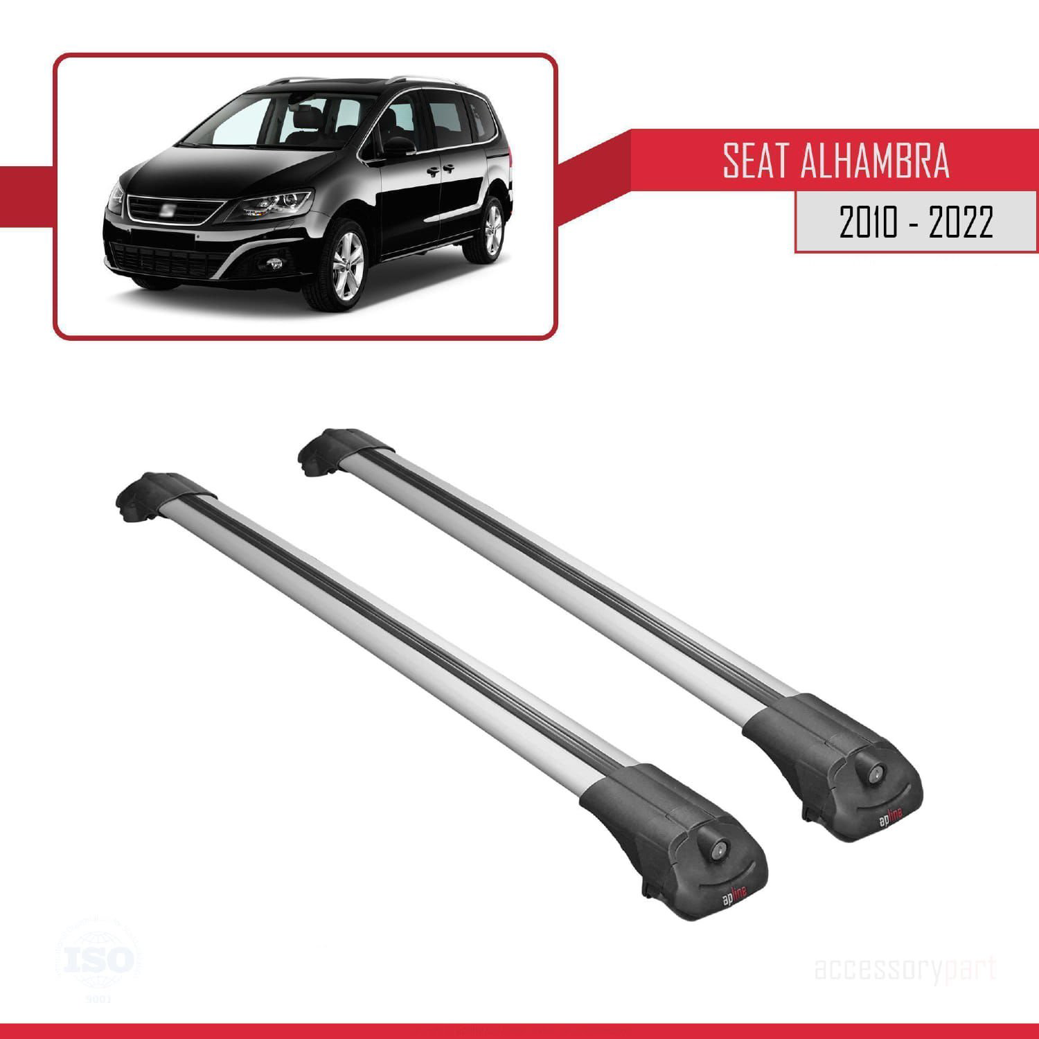 Seat Alhambra 2010-2022 Arası ile uyumlu ACE-1 Ara Atkı Tavan Bar Seat Alhambra 2010-2022 Arası ile uyumlu ACE-1 Ara Atkı Tavan Bar