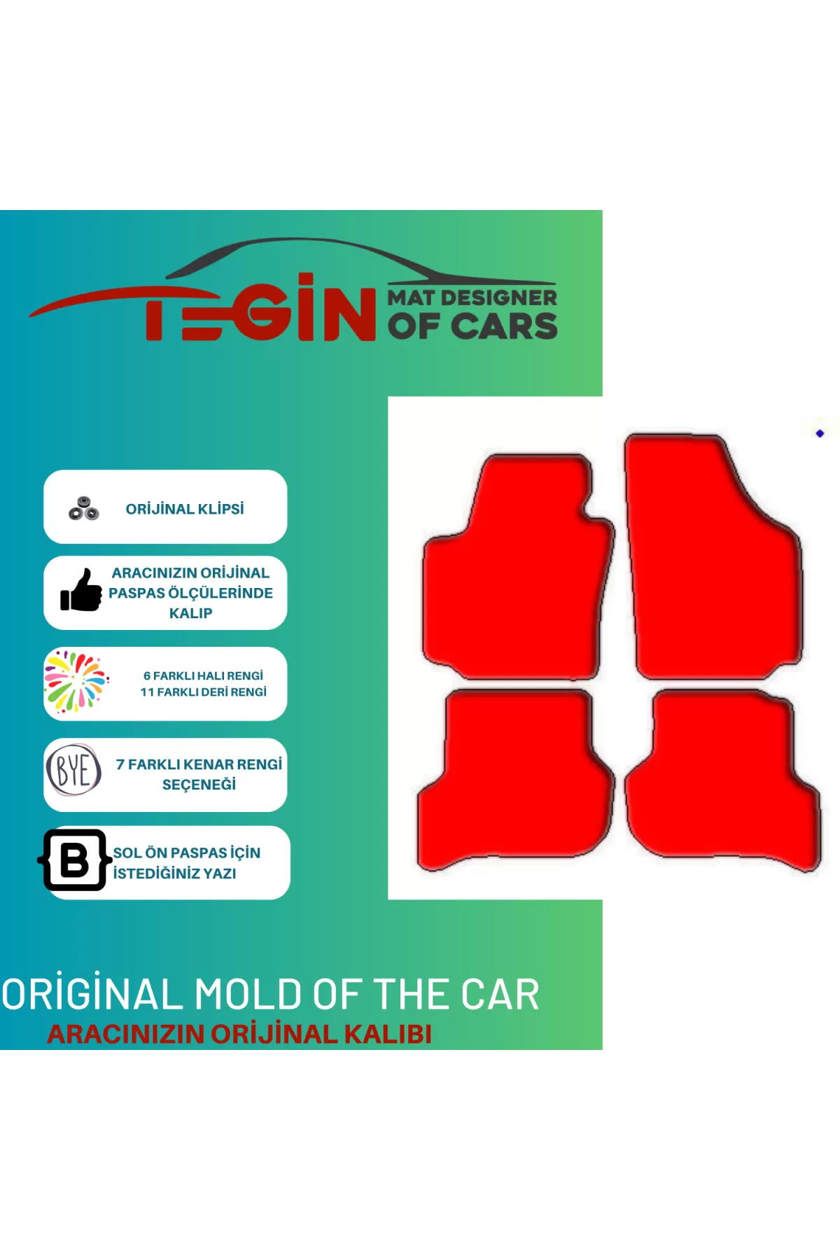 Seat Altea Xl 2006-2015 Prime Gri Halı Siyah Kenar Halı Paspas