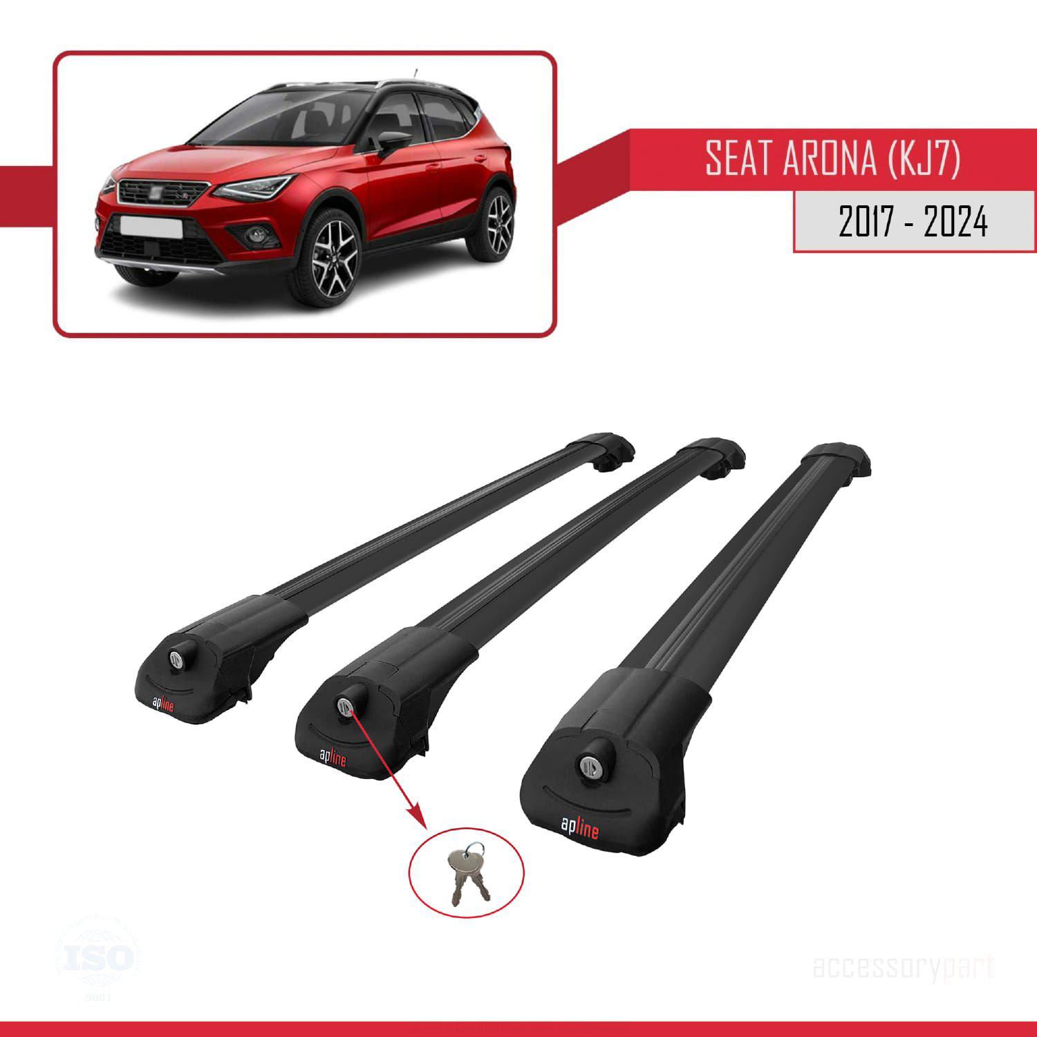 Seat Arona (KJ7) 2017 ve Sonrası ile uyumlu ACE-1 Ara Atkı Tavan 