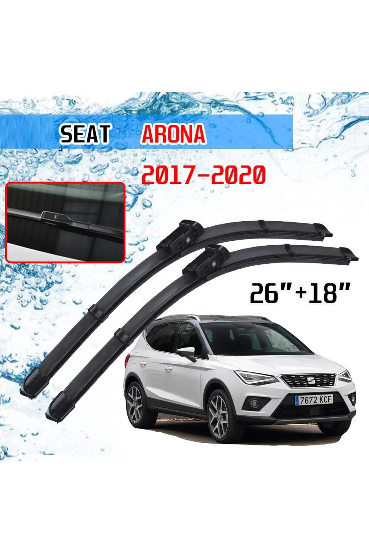 Seat Arona Uyumlu Ön Cam Muz Silecek Takımı 2017-2020