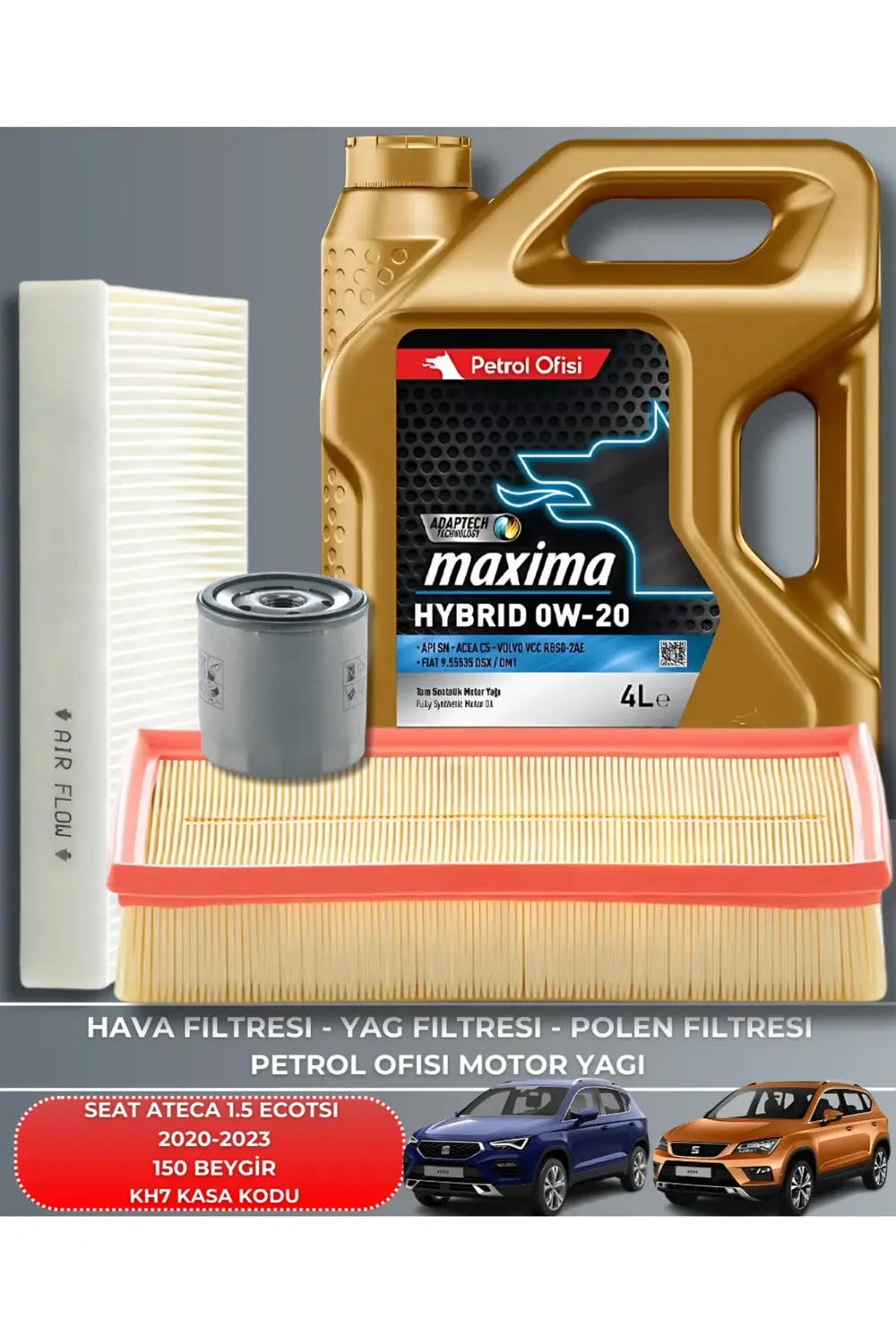 SEAT ATECA 1.5 ECOTSI 2020-2021-2022-2023 150 BEYGİR FİLTRE - YAĞ