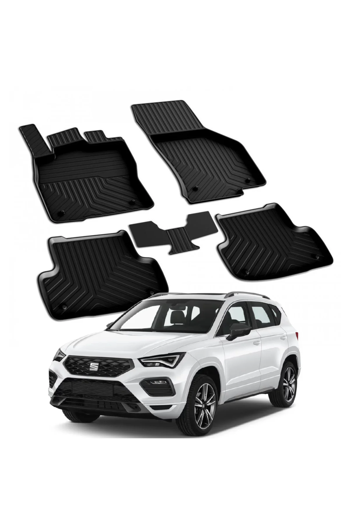 SEAT ATECA 2016-2024 Model Yılları İçin Uyumlu Yeo 4D Havuzlu Paspas Takımı Fiyatı, Yorumları ve Özellikleri