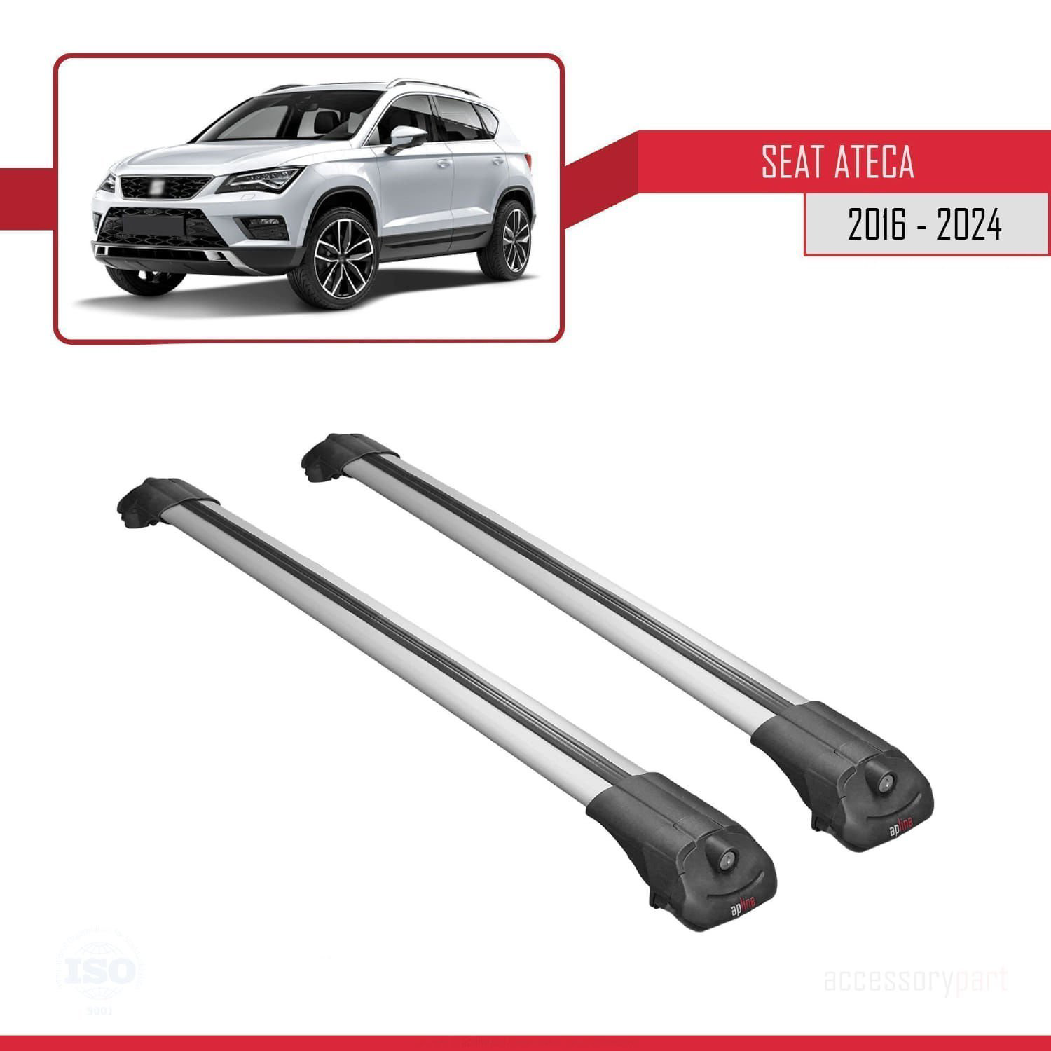 Seat Ateca 2016 ve Sonrası ile uyumlu ACE-1 Ara Atkı Tavan Barı G