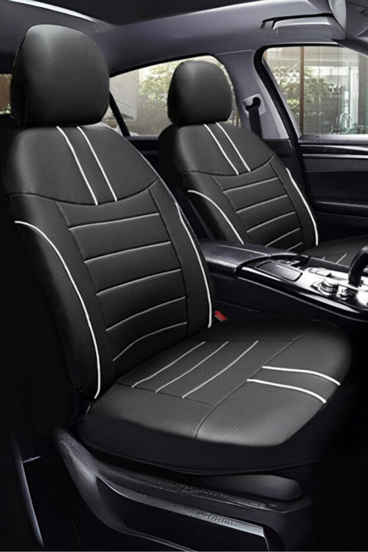 Seat Ateca Suv 2018 Aracınıza Uyumlu Koltuk Kılıfı Luxe Deri Siya