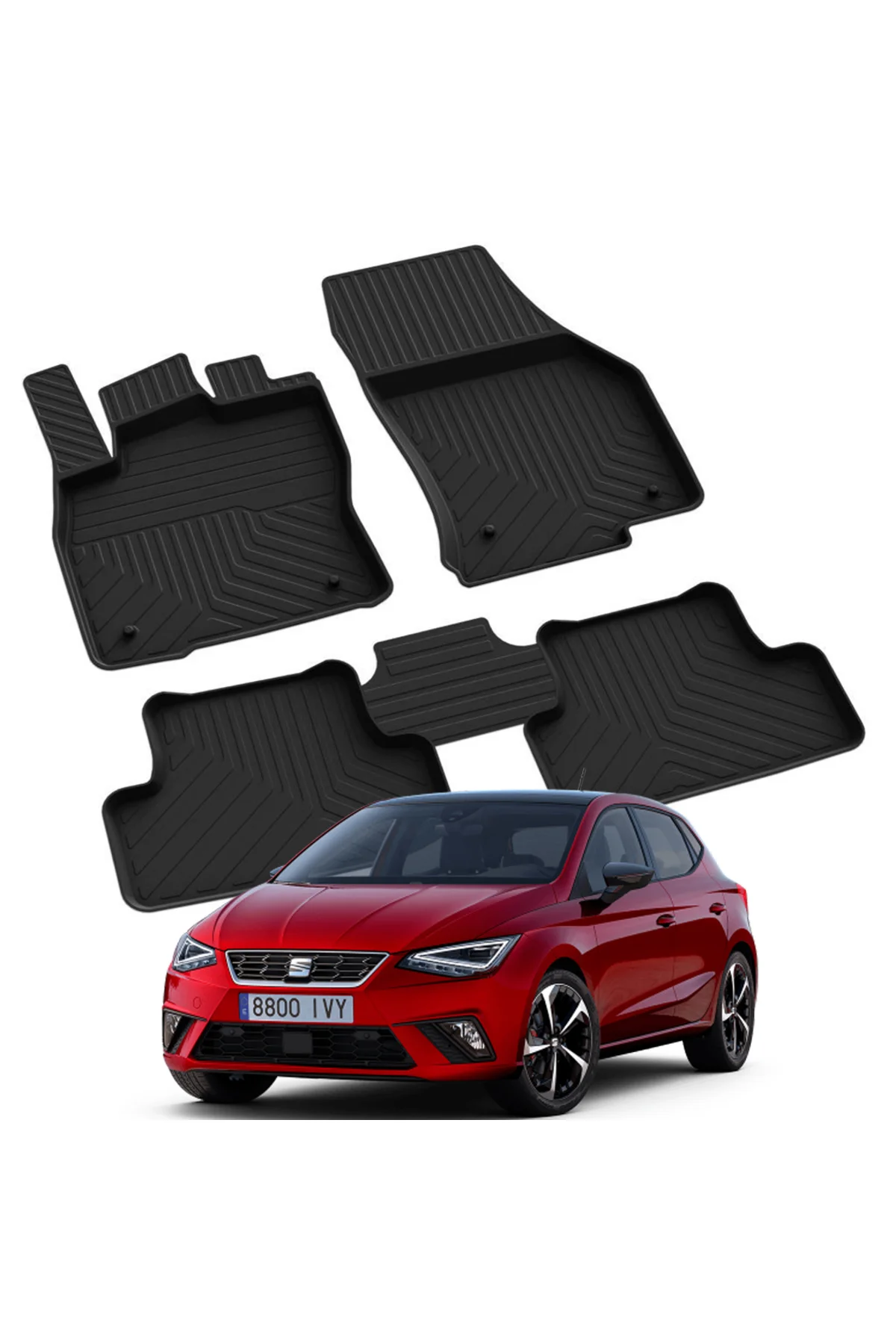 SEAT IBIZA 5 2017-2024 Model Yılları İçin Uyumlu Yeo 4D Havuzlu Paspas Takımı Fiyatı, Yorumları ve Özellikleri