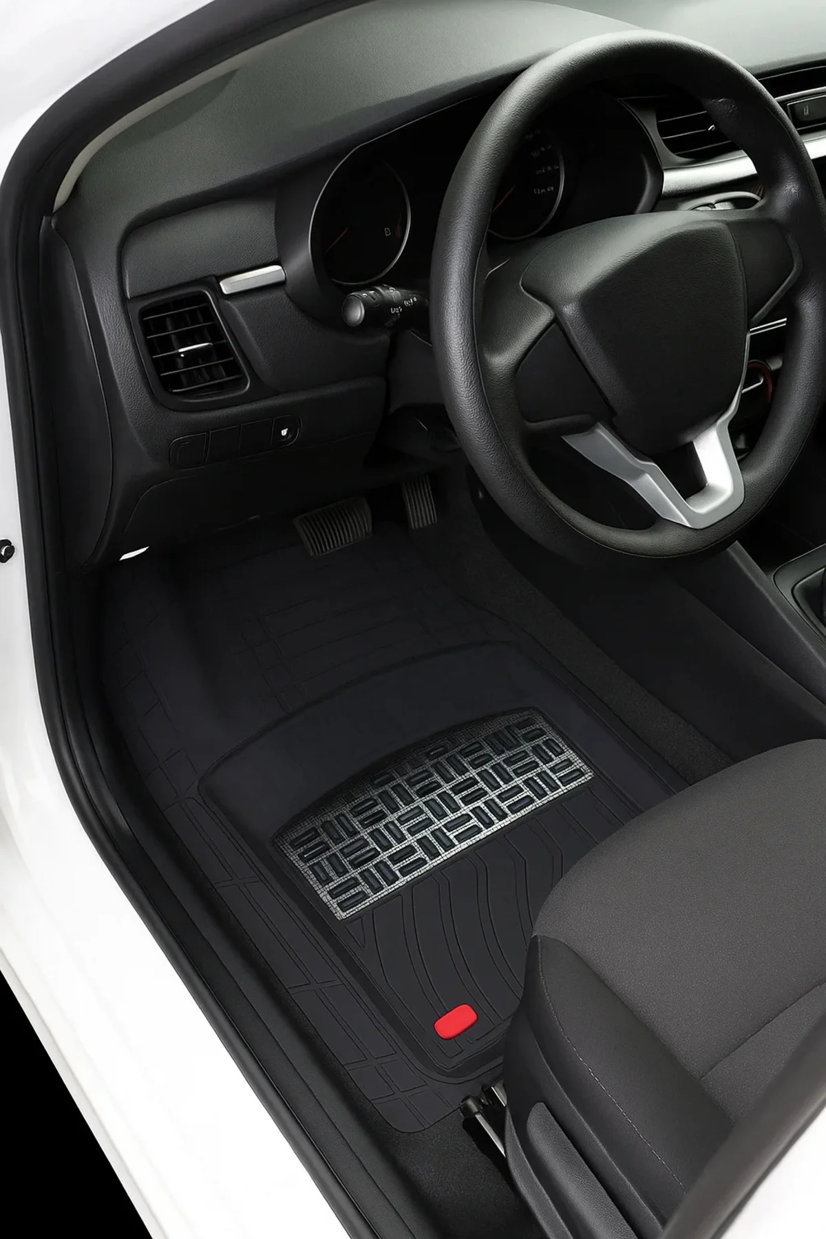 Seat İbiza HB 2019 3D 5 Parça 3,5 Cm Havuzlu Oto Paspas Siyah - Gümüş