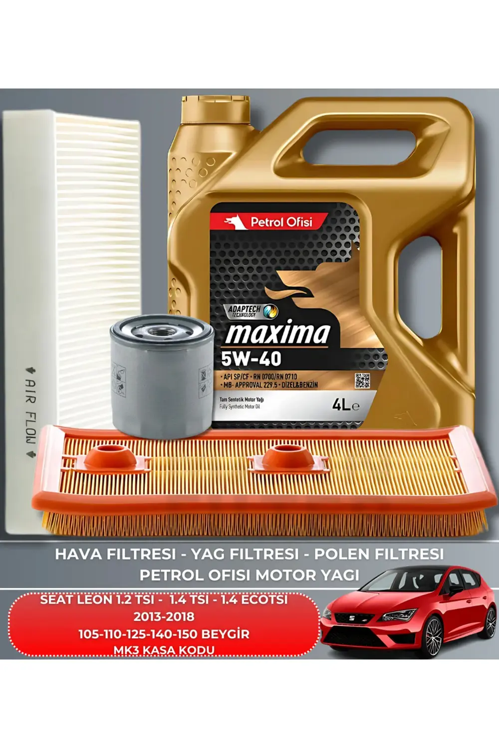 SEAT LEON 1.2 TSI 1.4 TSI-ECOTSI 2013-2014-2015-2016-2017-2018 Fİ