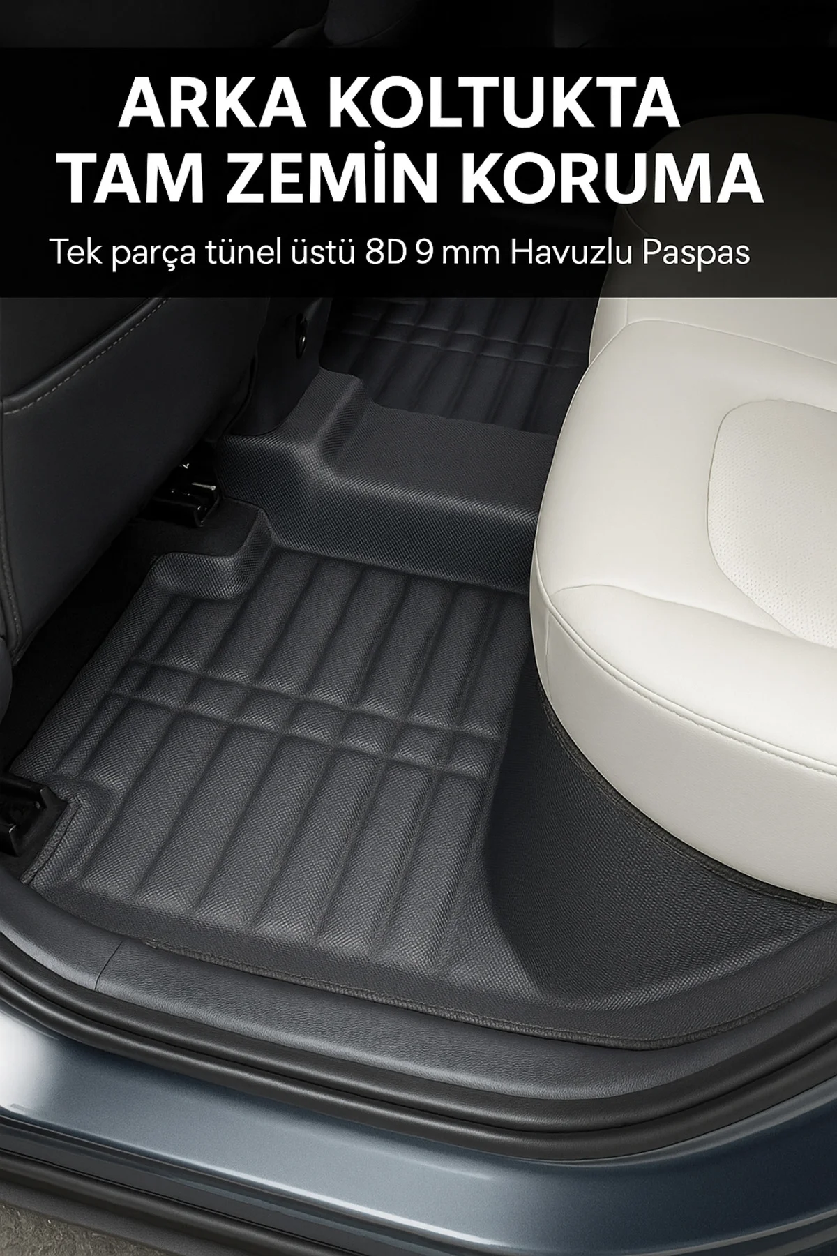 SEAT Leon 2012-2020 8D Dikişsiz Tek Kalıp 9mm Lüks Oto Paspas