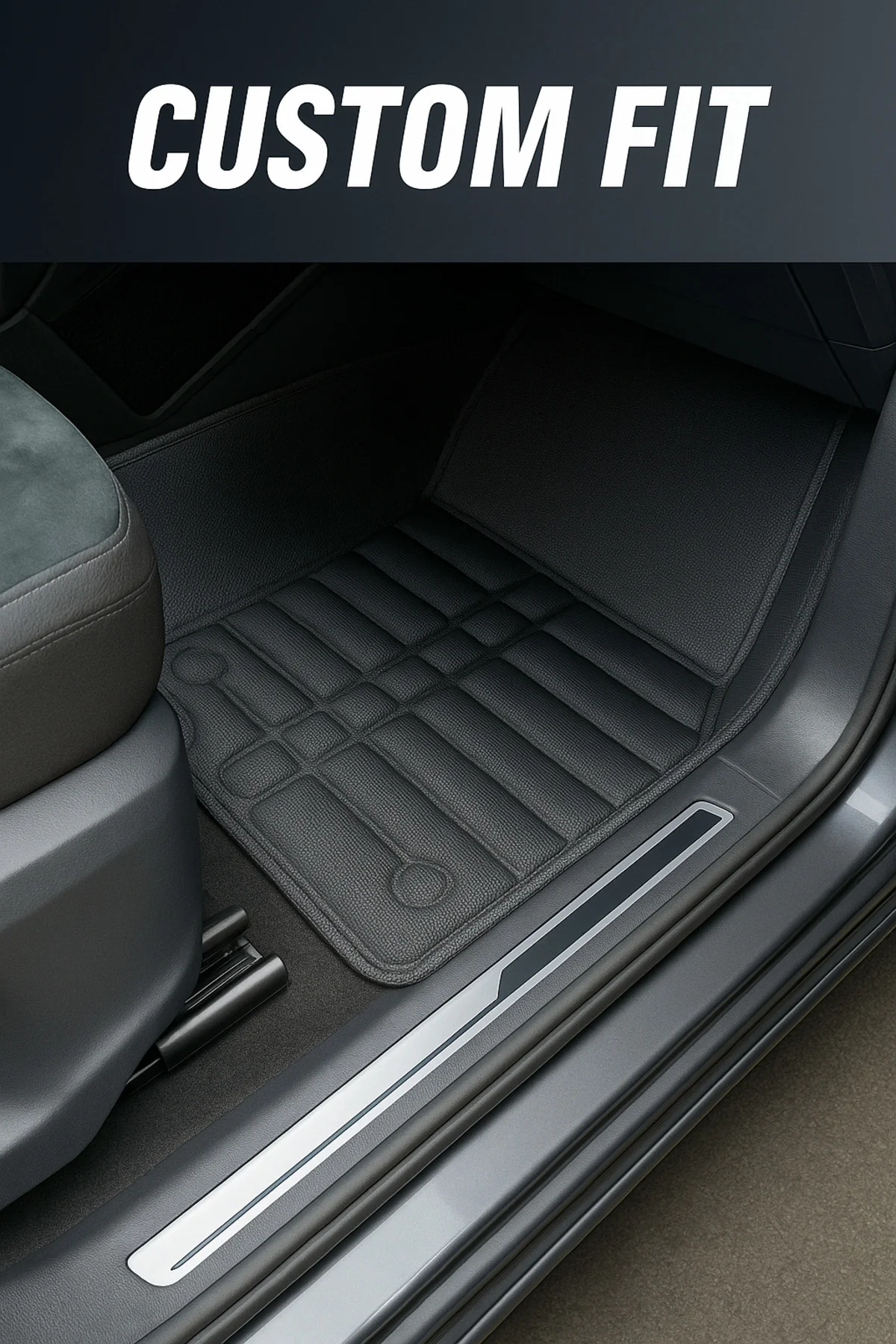 SEAT Leon 2012-2020 8D Dikişsiz Tek Kalıp 9mm Lüks Oto Paspas