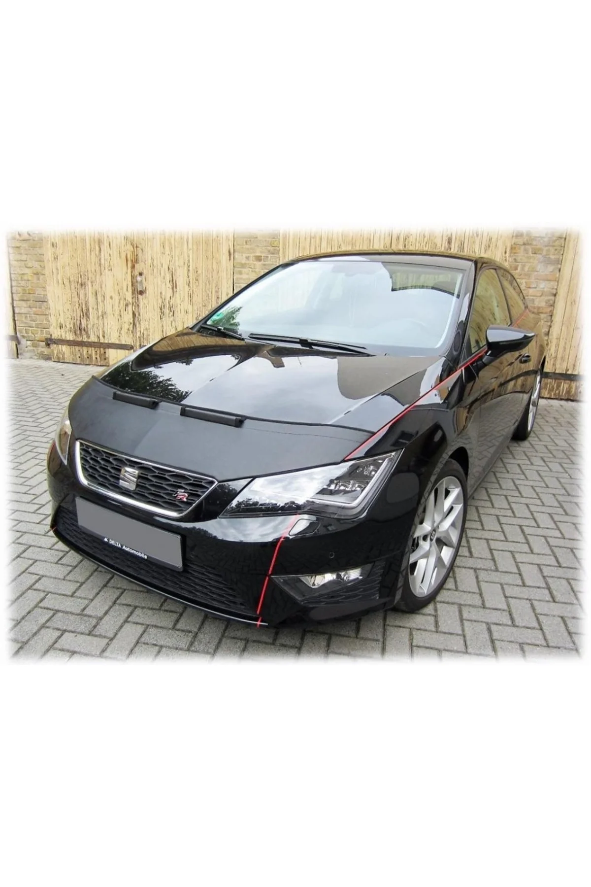 Seat Leon 2012 Suni Deri Lüx Kaput Koruyucu Maske - Görsel 2
