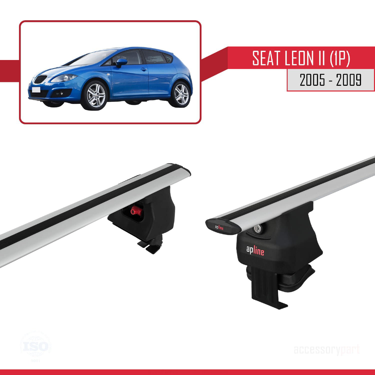 Seat Leon II (1P) 2005-2009 Arası ile uyumlu ACE-4 Ara Atkı Tavan