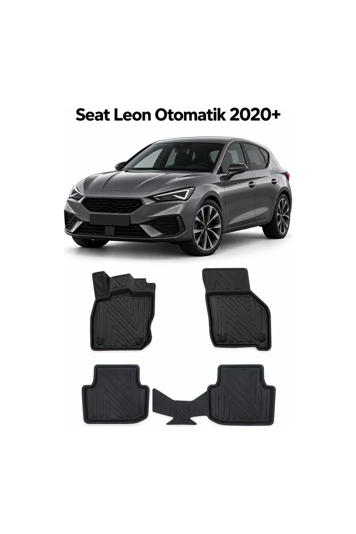 Seat Leon Otomatik 2020 Sonrası Karbon Desenli Premium 3D Havuzlu Oto Paspas