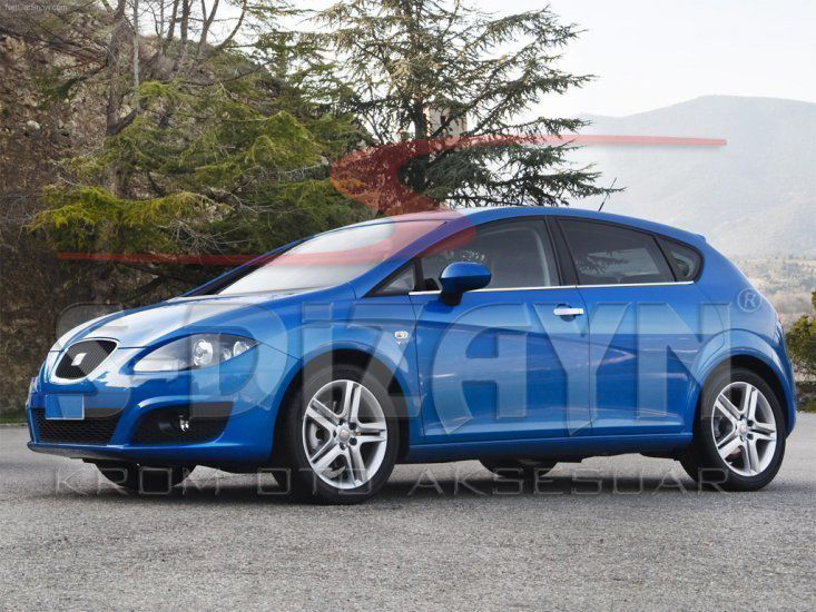 Seat Leon Uyumlu Krom Cam Çıtası 4 Parça. 2006-2012 Seat Leon Uyumlu Krom Cam Çıtası 4 Parça. 2006-2012