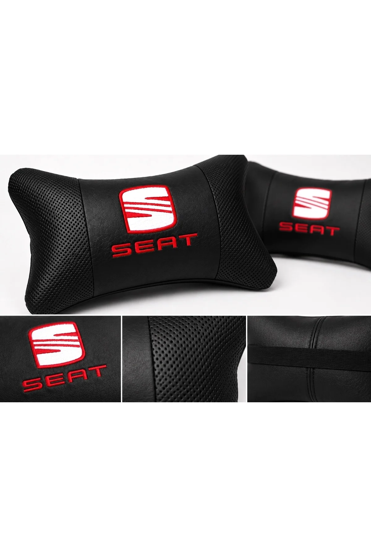 Seat Papyon Yastık Boyun Yastığı + Emniyet Kemeri Kılıfı Takım Seat Papyon Yastık Boyun Yastığı + Emniyet Kemeri Kılıfı Takım - Görsel 2