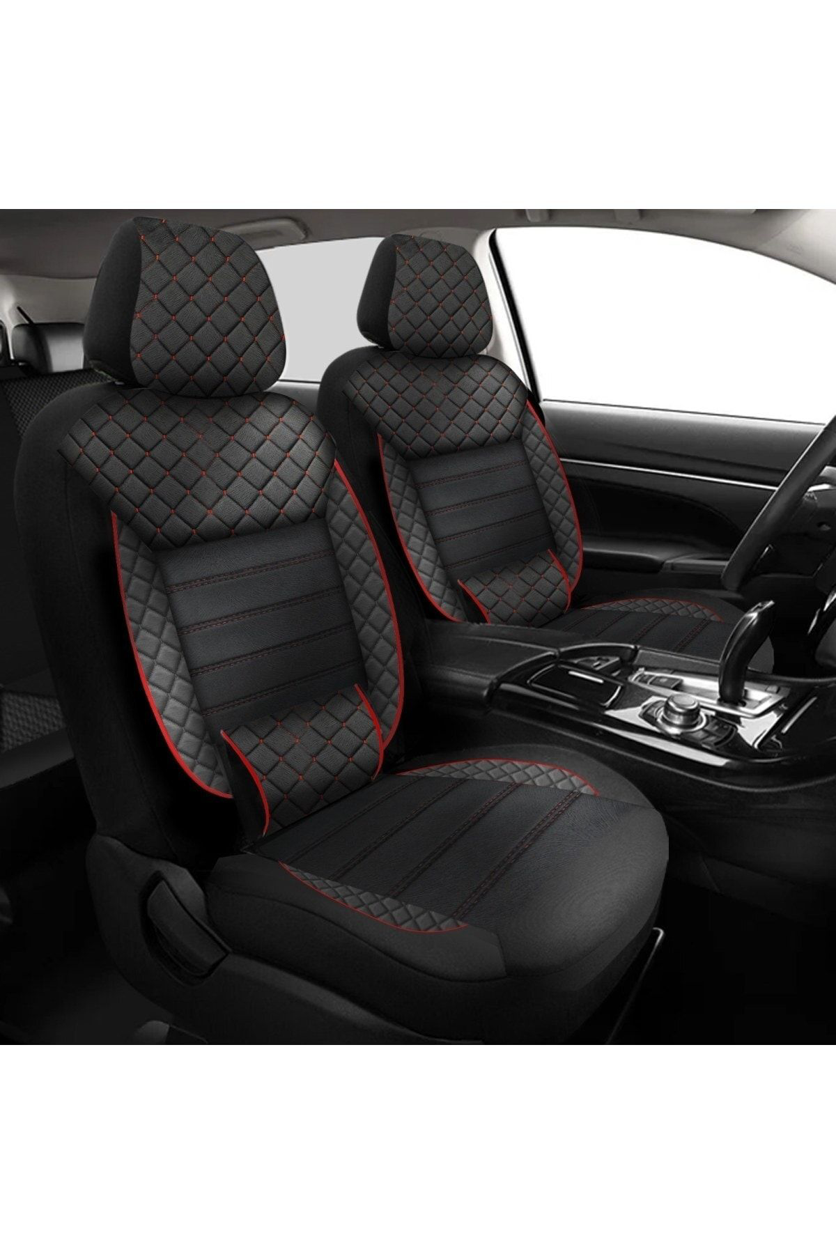 Seat Toledo Uyumlu Koltuk Kılıfı Golem Serisi - Kırmızı