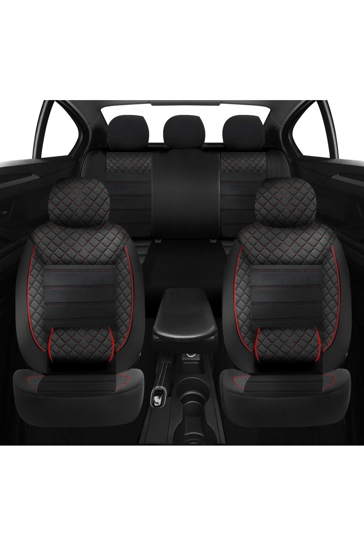 Seat Toledo Uyumlu Koltuk Kılıfı Golem Serisi - Kırmızı