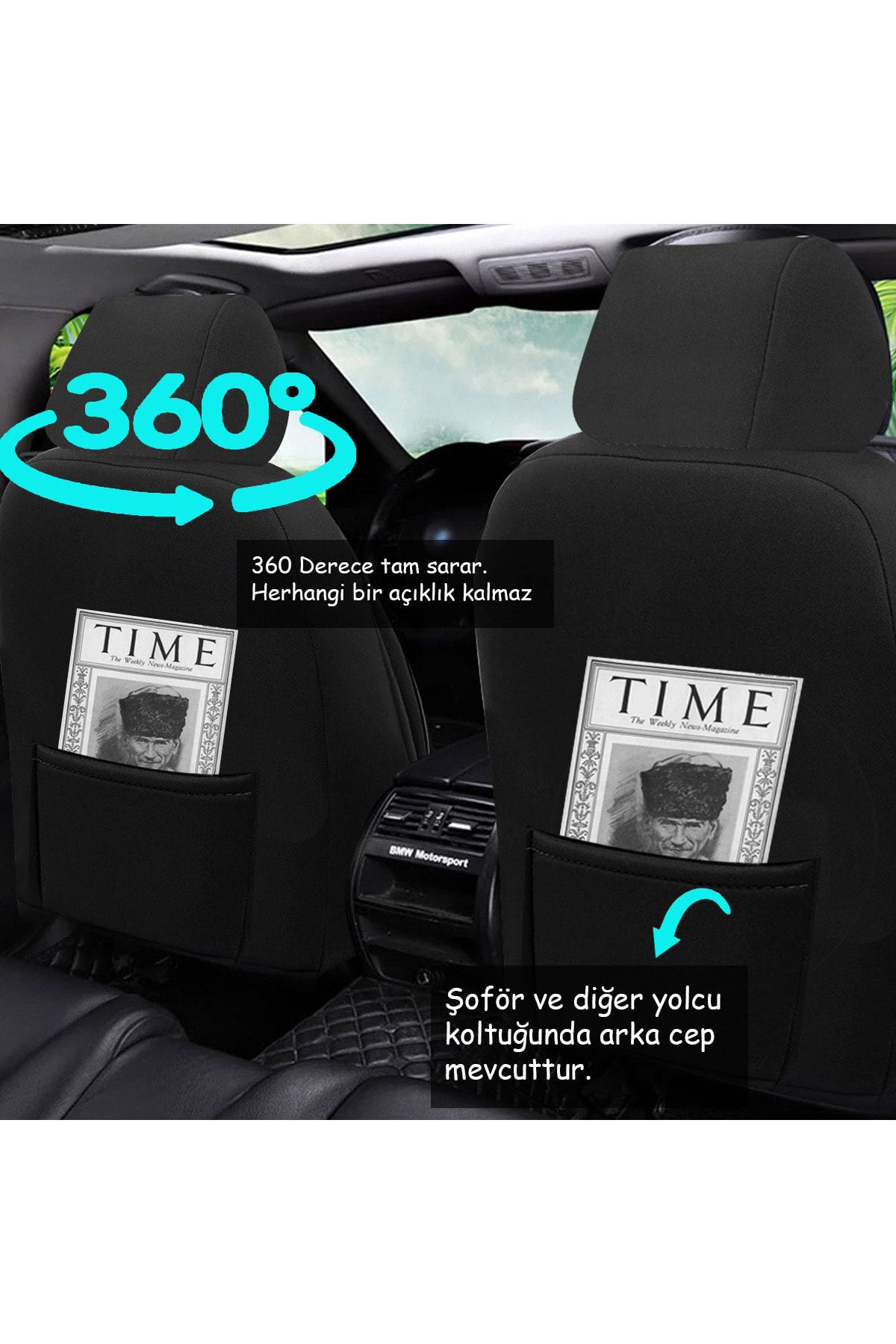 Seat Toledo Uyumlu Koltuk Kılıfı Golem Serisi - Kırmızı