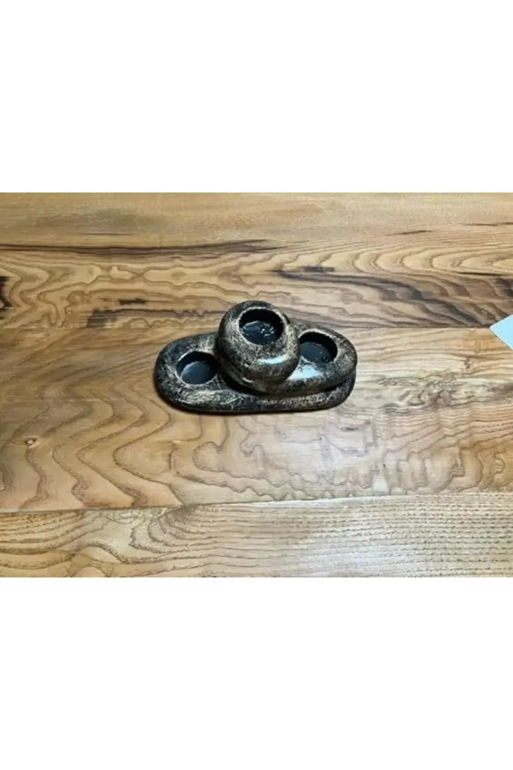 Seb Sertmix Dekoratif Üçlü Mumluk (Gold)