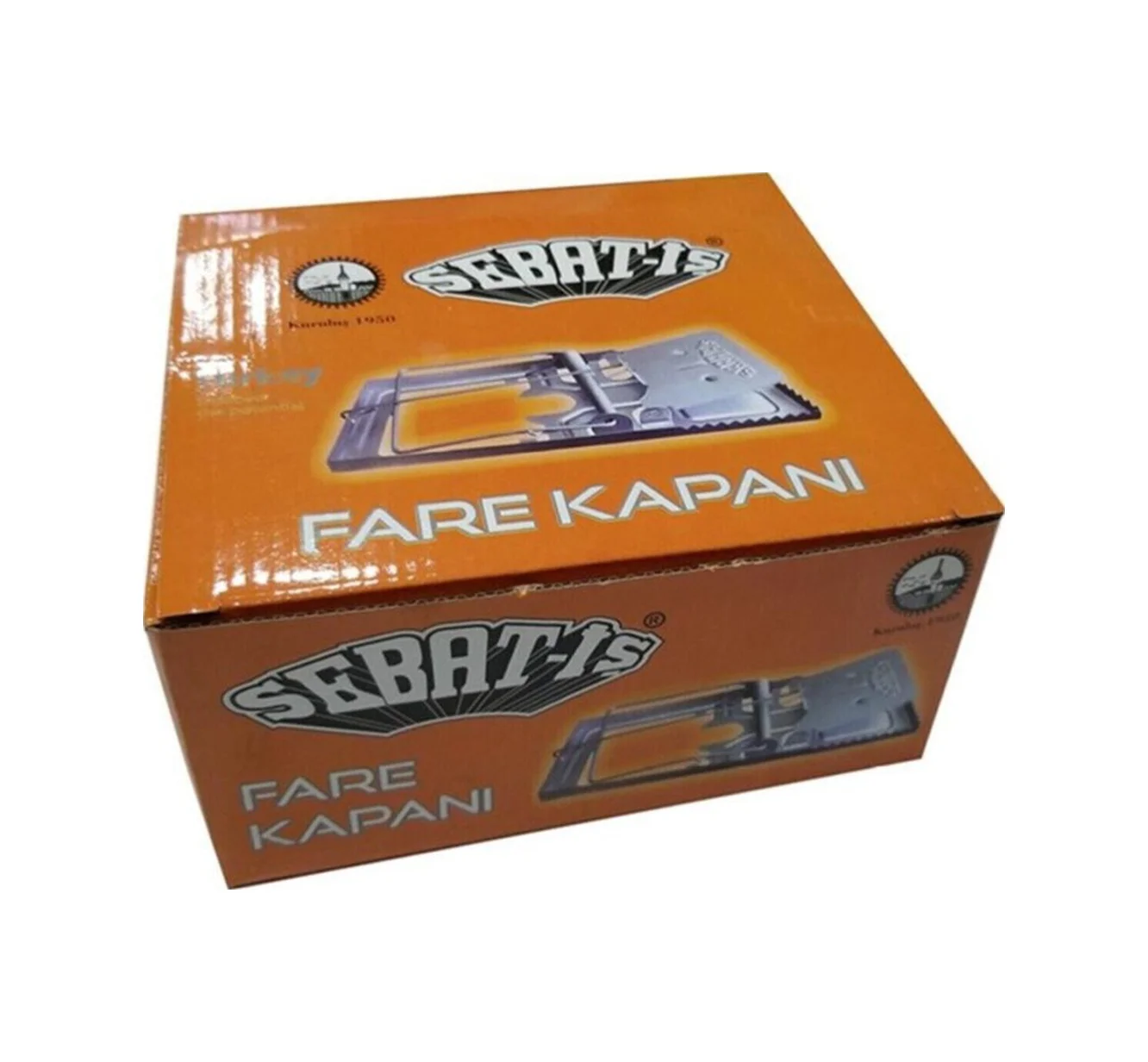 Sebat-iş Yaylı Metal Fare Kapanı 12 Adet