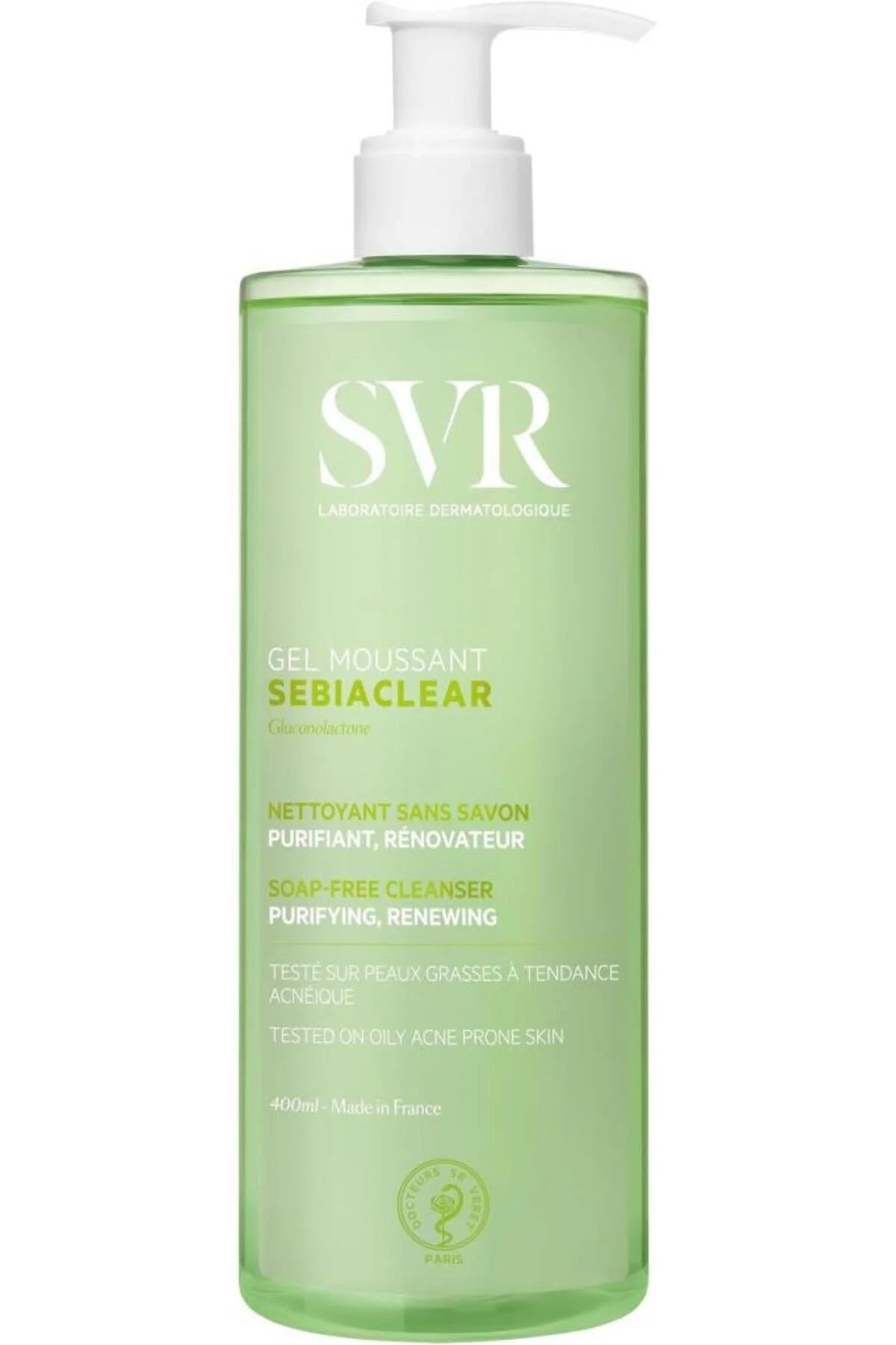 Sebiaclear Gel Moussant Yağlı ve Hassas Ciltler için Köpüren Temi