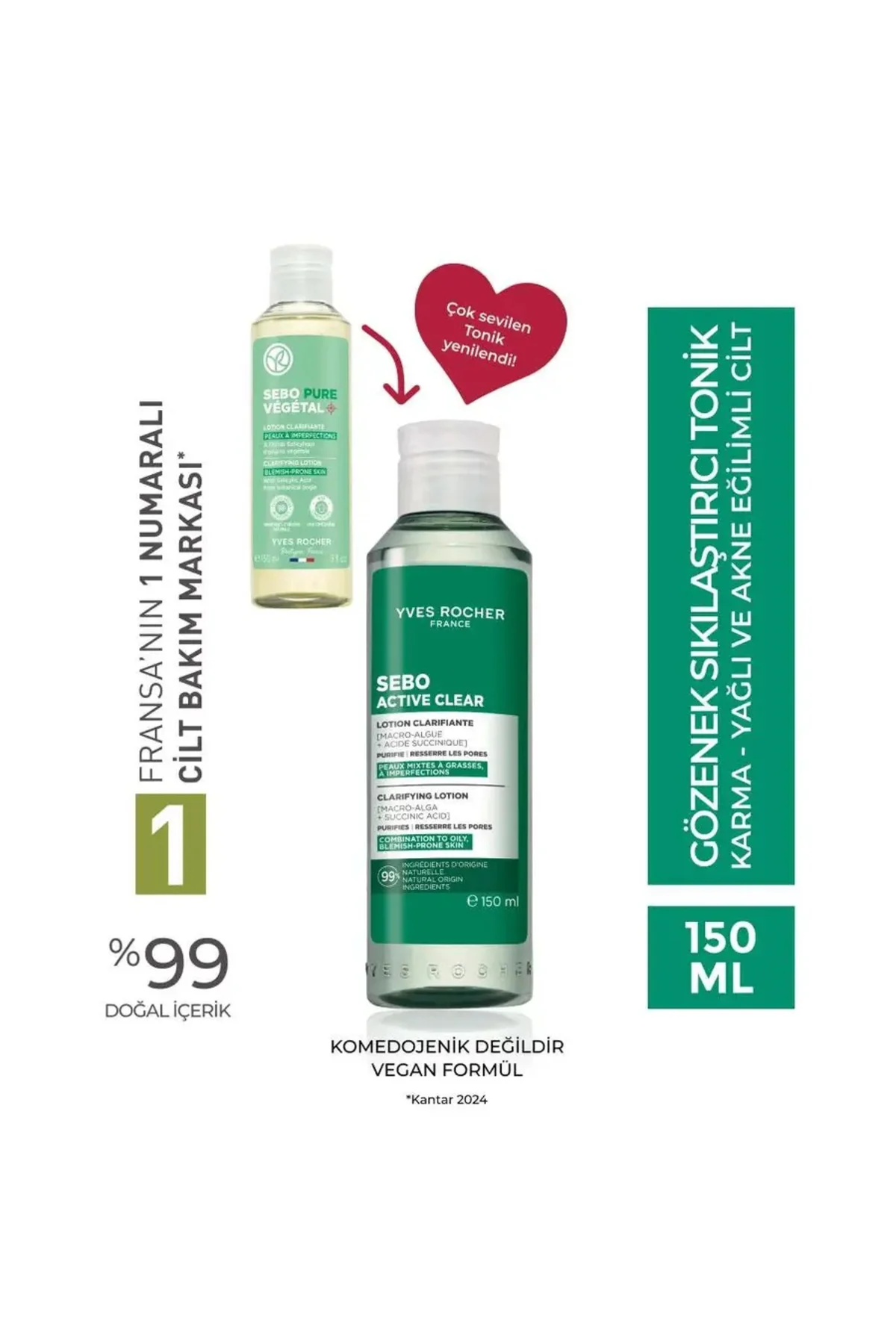 Sebo Pure Vegetal-Salisilik Asit & Sitrik Asit İçerikli Gözenek S