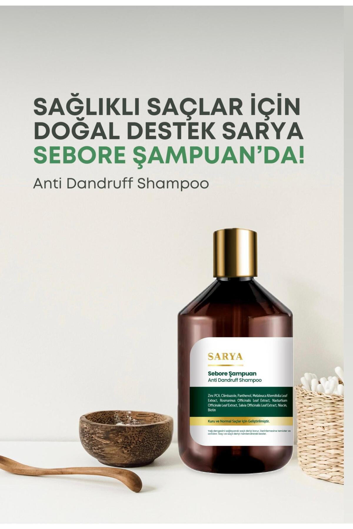 Sarya Sebore Anti Dandruff Kepek Karşıtı Ve Egzema Şampuan 500 Ml - Kur